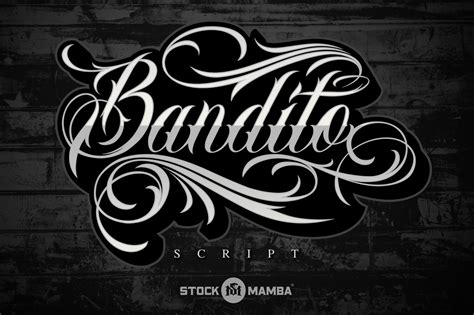Bandito font generator - Jul 29, 2021 · About the Product. StockMamba presents Bandito Script – an urban tattoo script font with over 250 glyphs, multilingual support, loads of alternates for the lowercase letters, and a set of bonus flourish elements. NOTE: Bandito is a single font with alternate characters inside the font itself. To access the alternate characters, select the ... 